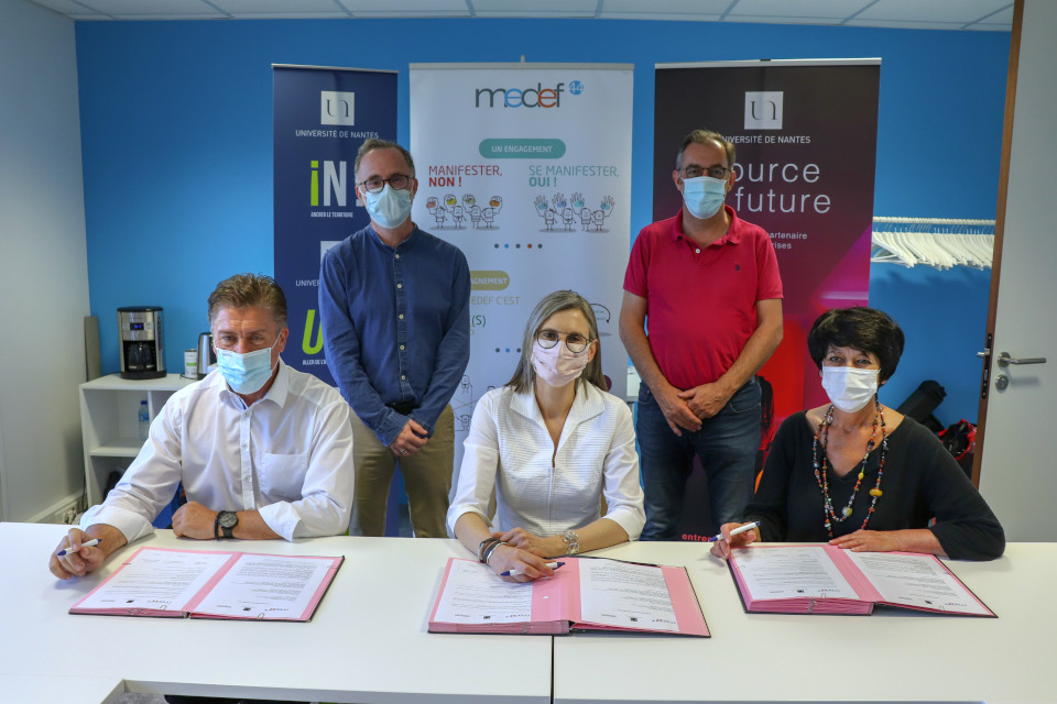 L'Université de Nantes signe une convention de partenariat avec le MEDEF