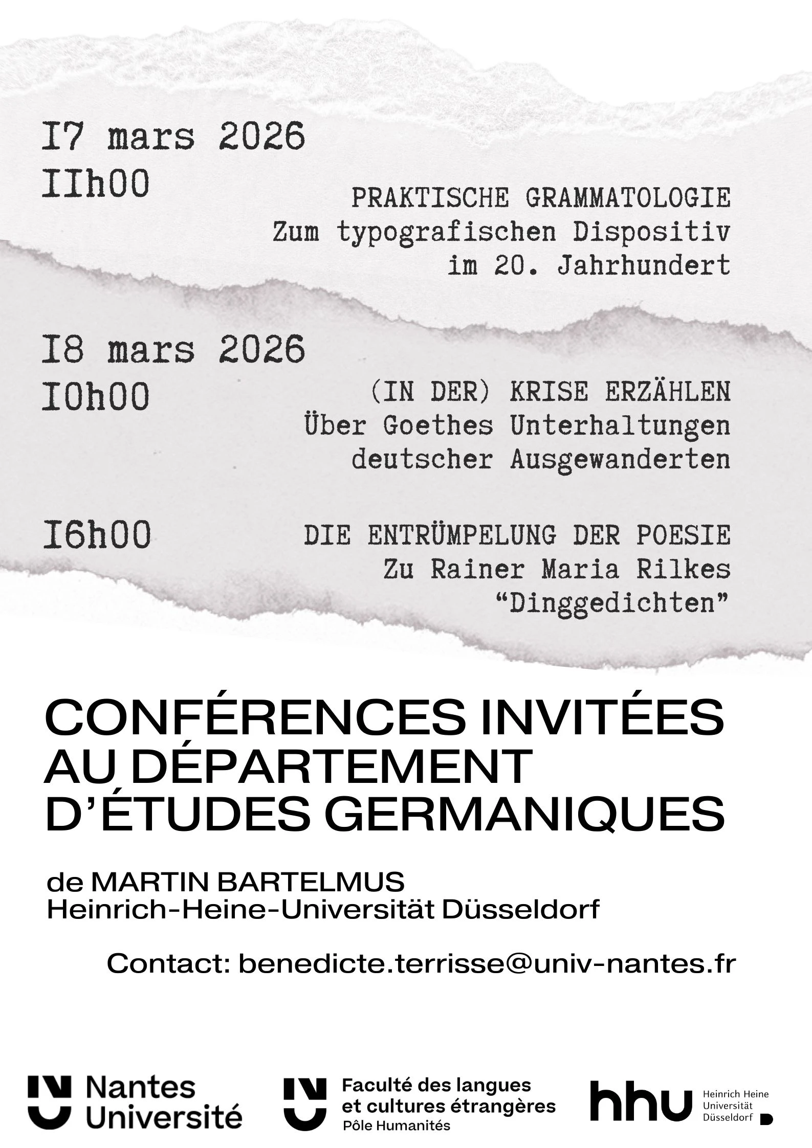 Erasmus-Dozentur 2026 Bartelmus