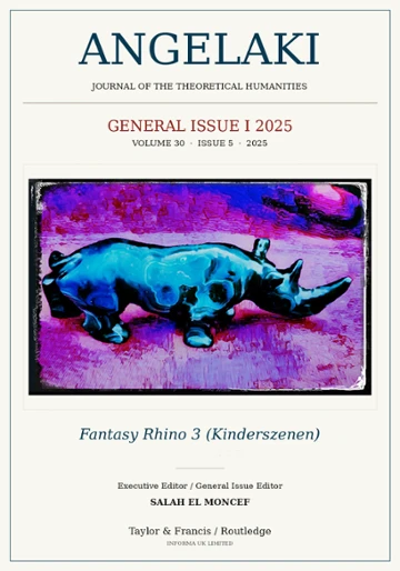 Angelaki, volume 30, issue 5 (2025), General Issue I. Cover artwork: Fantasy Rhino 3 (Kinderszenen), Salah el Moncef.