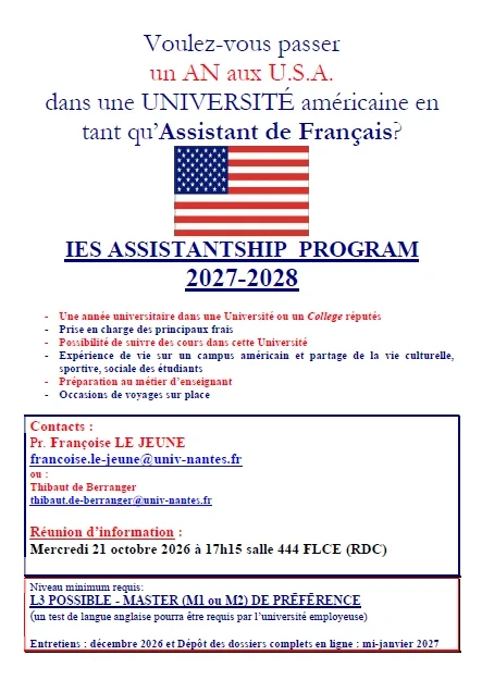 Affiche assistant IES 2027-28