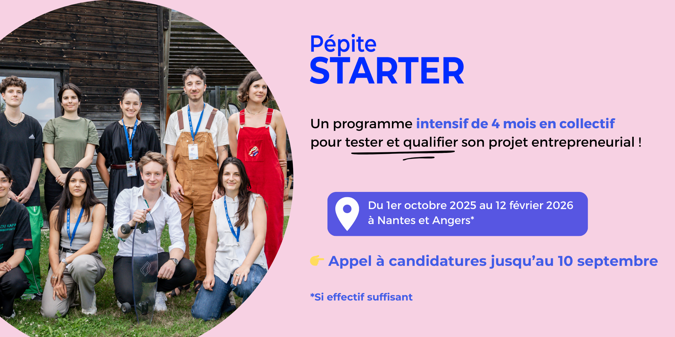 Appel à candidatures programme Starter