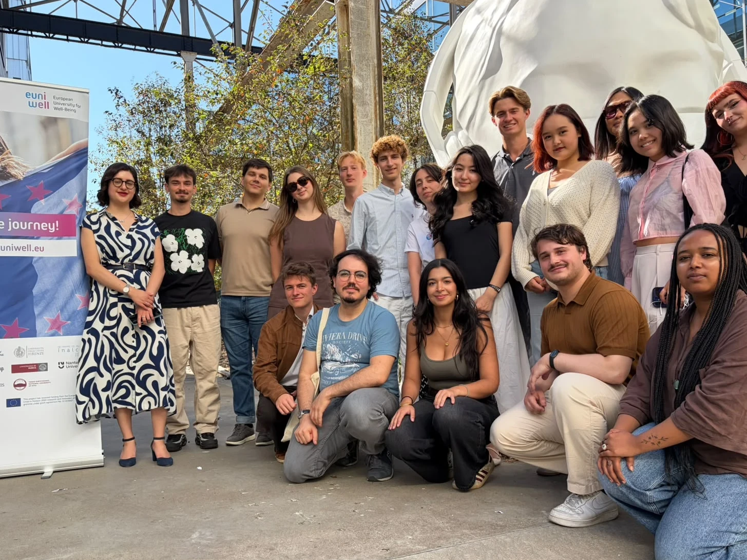 Les membres du conseil étudiant EUniWell à Nantes, 2026
