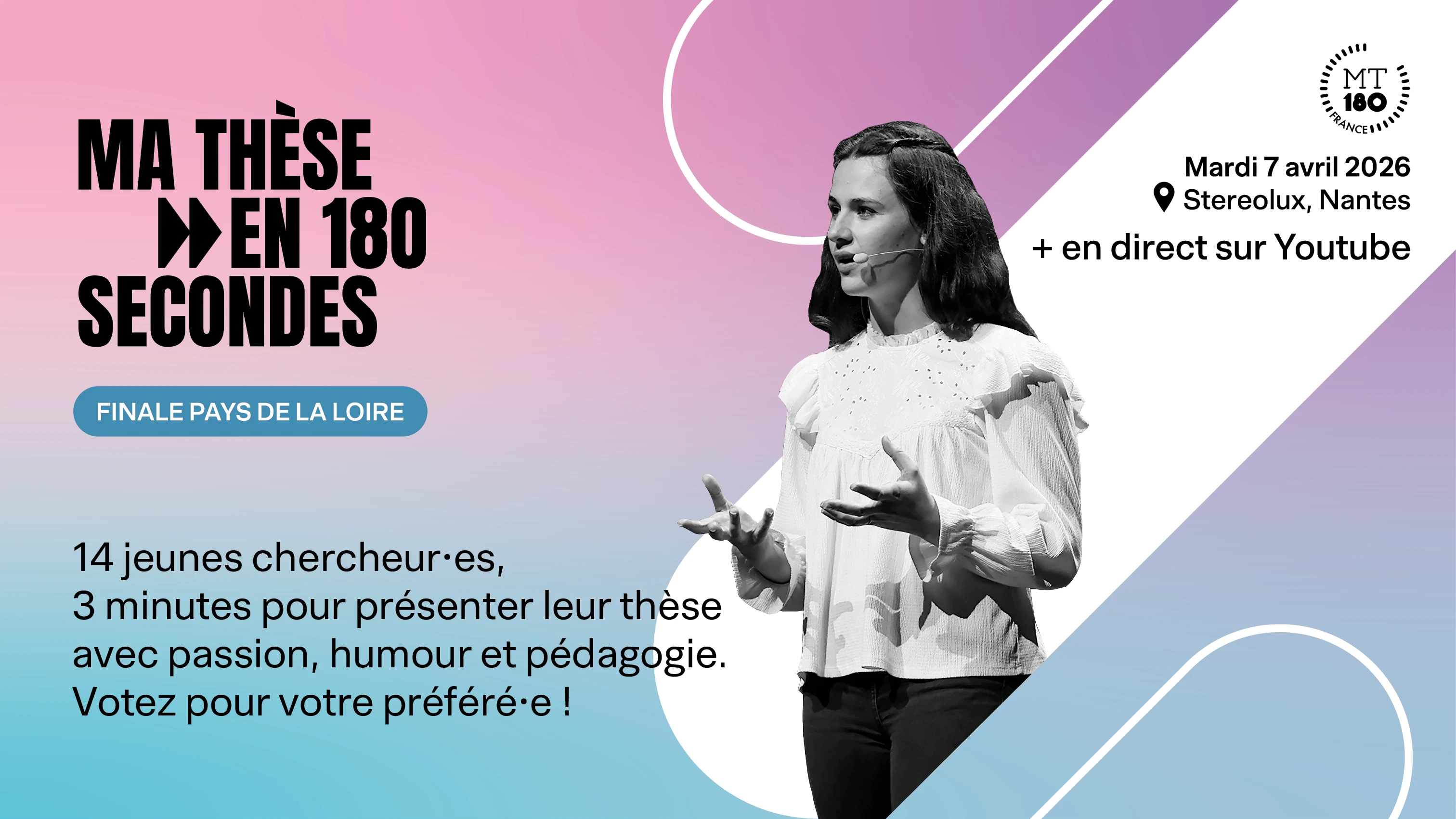 Ma thèse en 180 secondes : finale régionale 2026