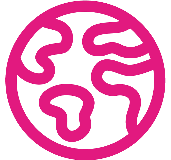 Picto plantete terre magenta