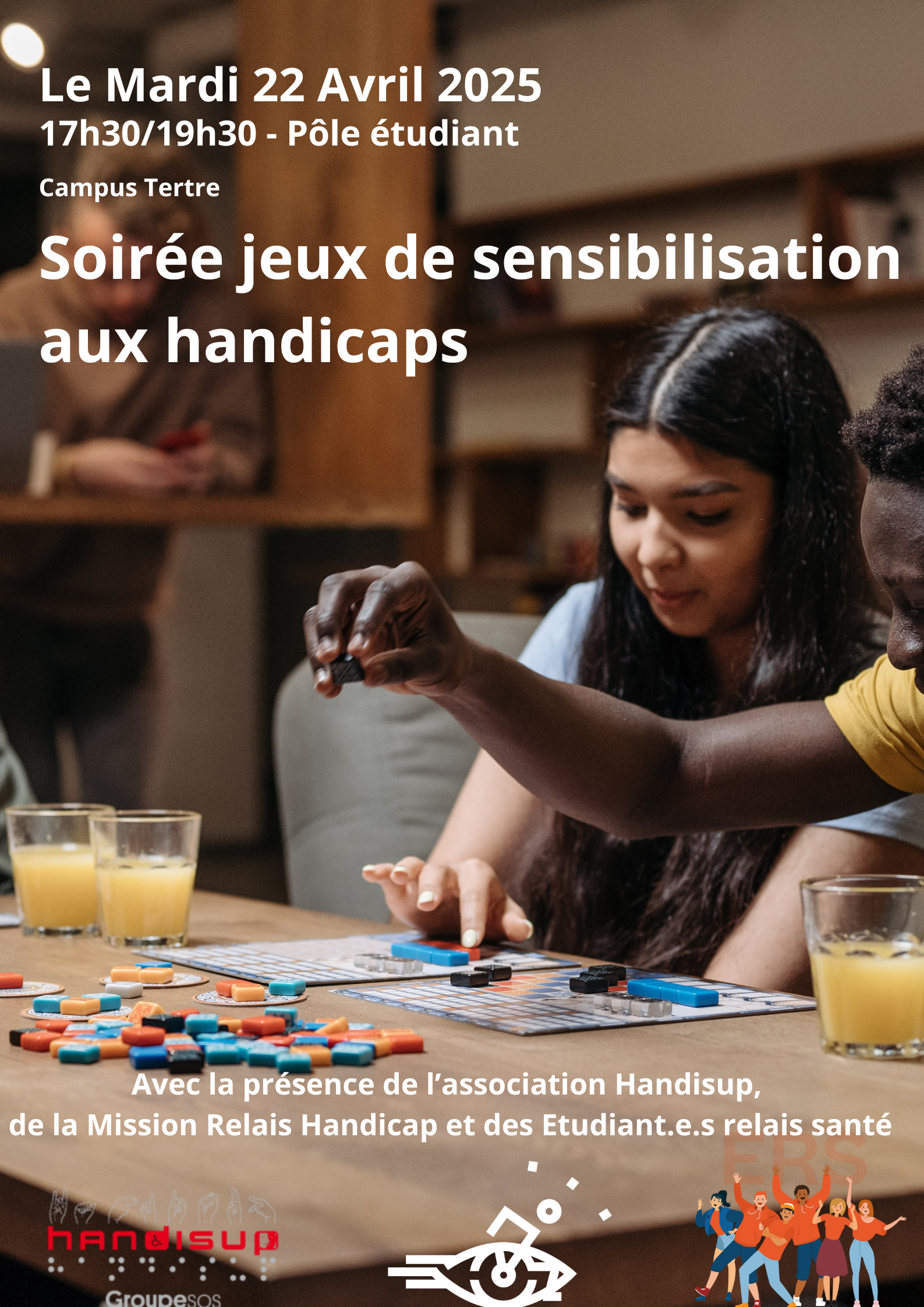 Soirée jeux de sensibiisation au handicap